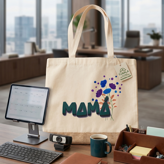 Bolsa Mamá Premium Flores paleta Morada