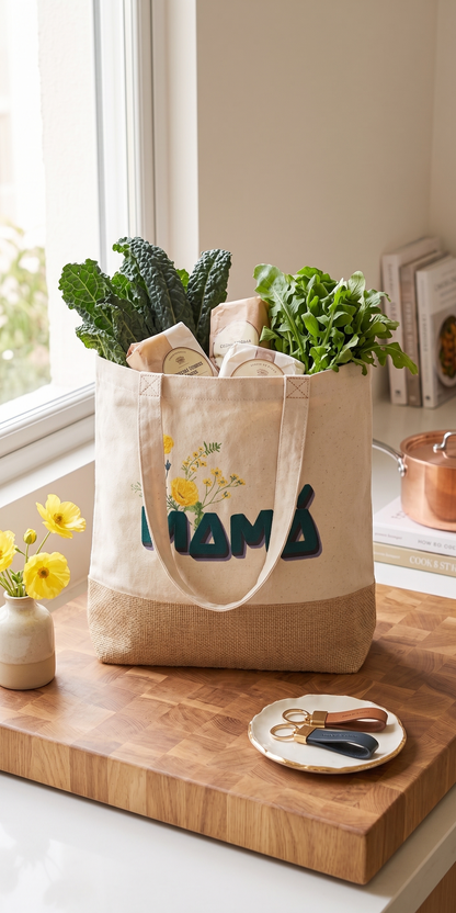 Bolsa Mamá Premium Flores Amarillas